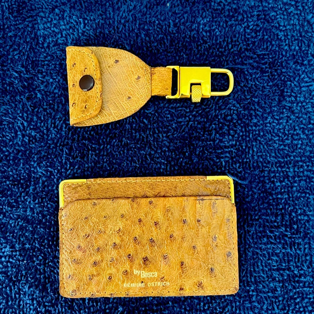 Calling card and keychain with guitar pick holder